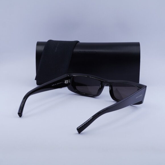 Saint Laurent SL553 001 Rectangle Sunglasses - Black - Picture 11 of 11